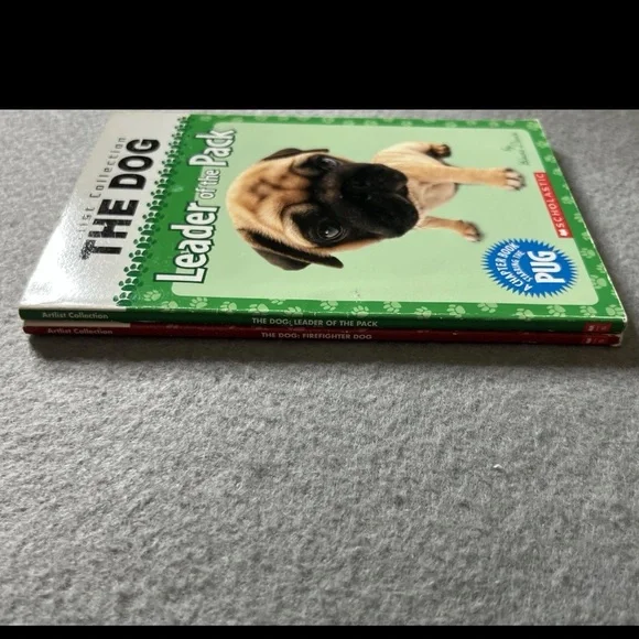 Vintage The Dog Book Lot Of 2 Paperback Dalmatian Pug 2008 Scholastic Chapter - Picture 3 of 6
